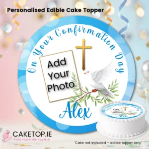 add photo Confirmation Edible Cake Topper