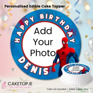 add photo Spiderman Edible Cake topper