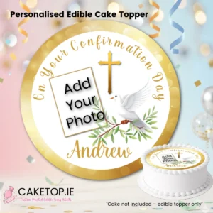 add photo Confirmation Edible Cake Topper