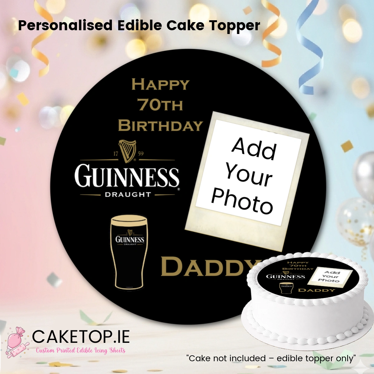 add photo Edible Cake Topper add photo Edible Cake Topper