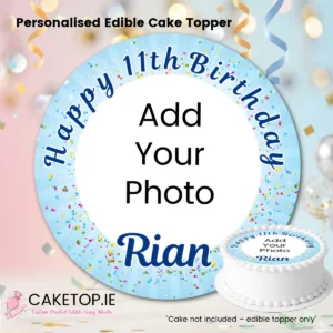 add photo Edible Cake Topper