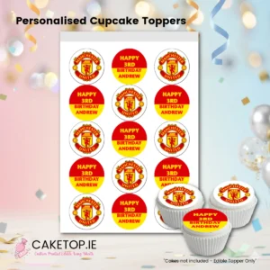Manchester United Edible Cake Topper