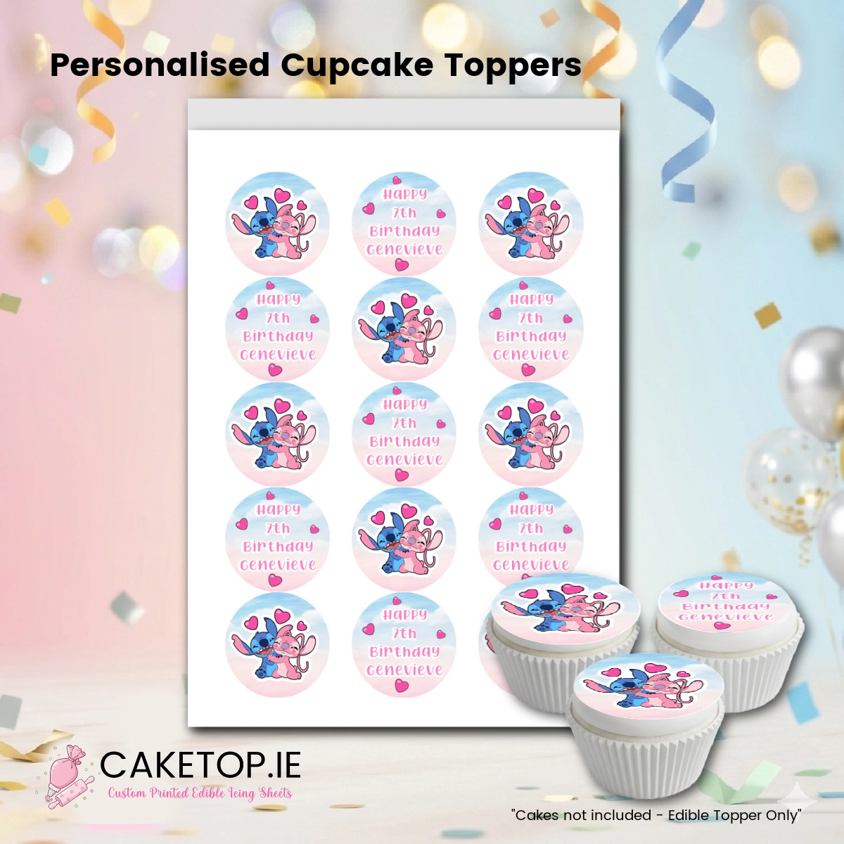 Stitch Edible Cake Topper Stitch Edible Cake Topper