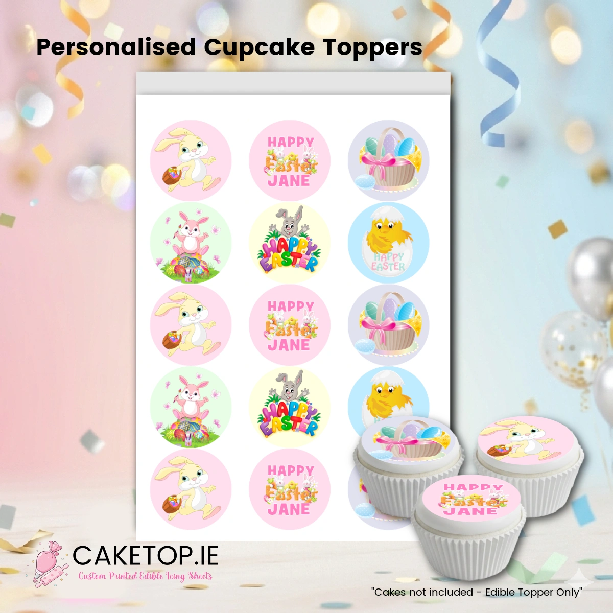 Easter Edible Cake Topper Easter Edible Cake Topper