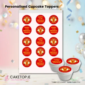 Manchester United Edible Cake Topper