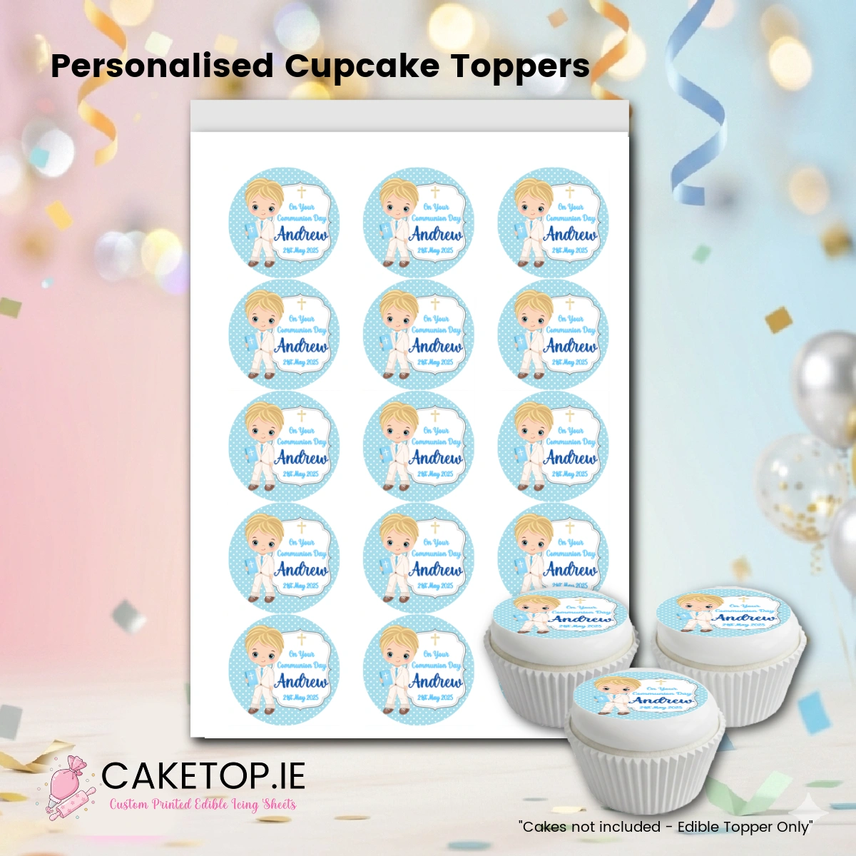 Communion Edible Cake Toppers Communion Edible Cake Toppers