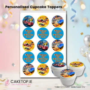 Hot Wheels Edible Cupcake Toppers