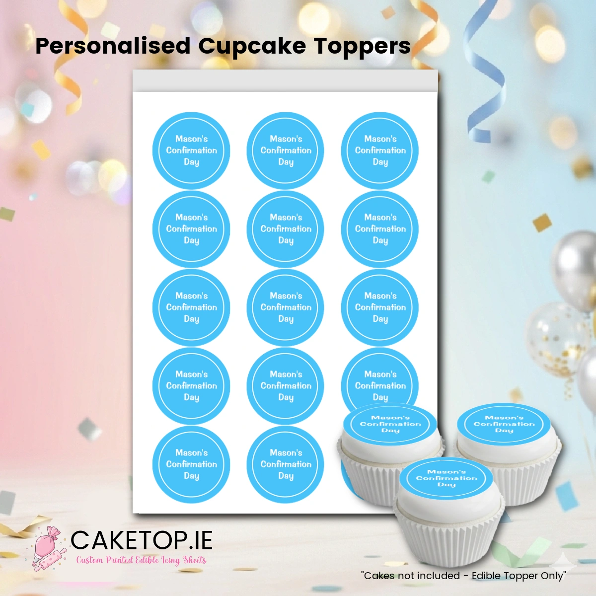 Confirmation Edible Cake Topper Confirmation Edible Cake Topper