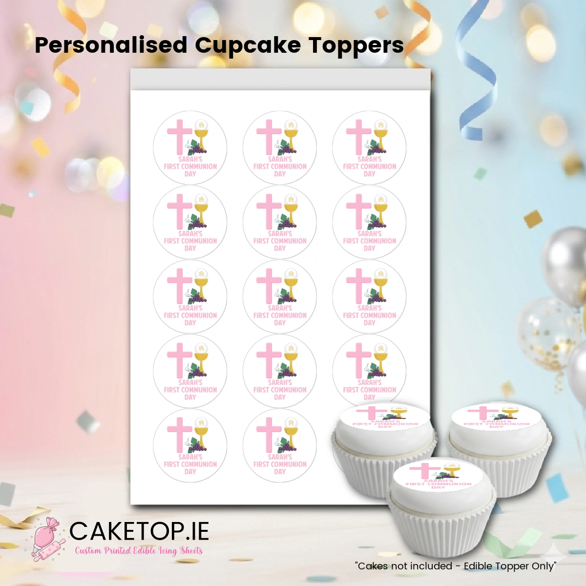 Communion Edible Cake Toppers Communion Edible Cake Toppers