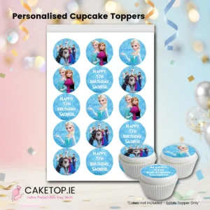 Frozen Edible Cupcake Toppers