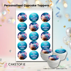 Axoloti Edible Cupcake Toppers