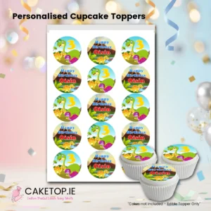 Dinosaur Edible Cupcake Toppers