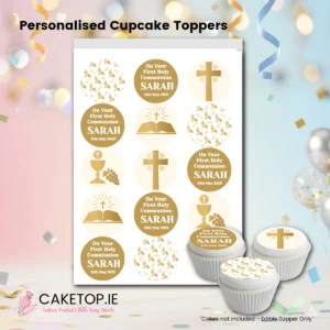 Communion Edible Cake Toppers