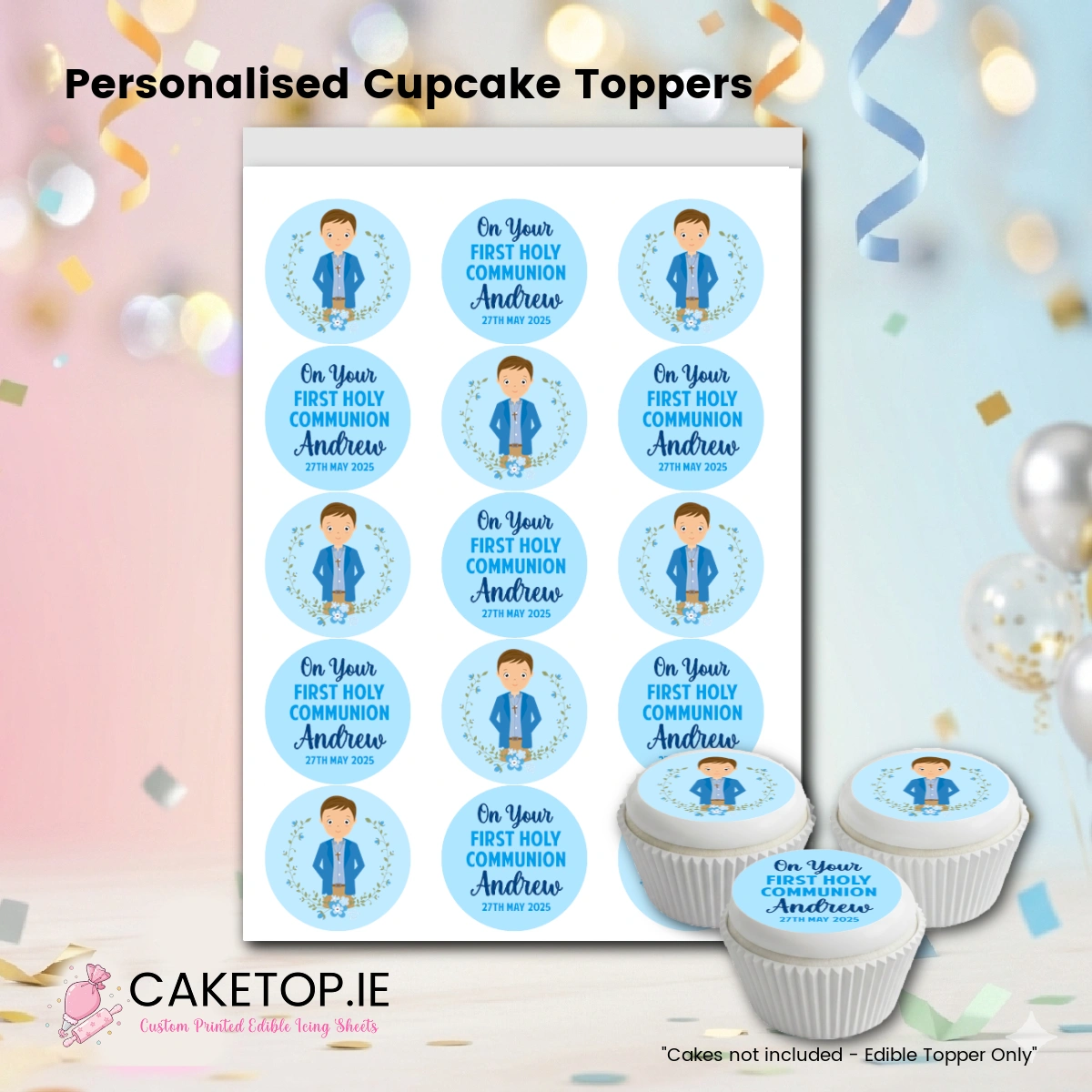 Communion Edible Cake Toppers Communion Edible Cake Toppers