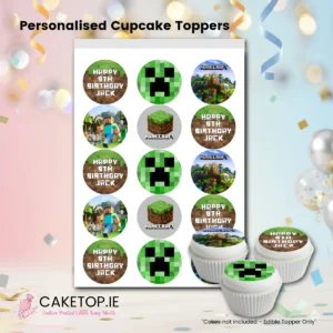 Minecraft Edible Cake Toppers