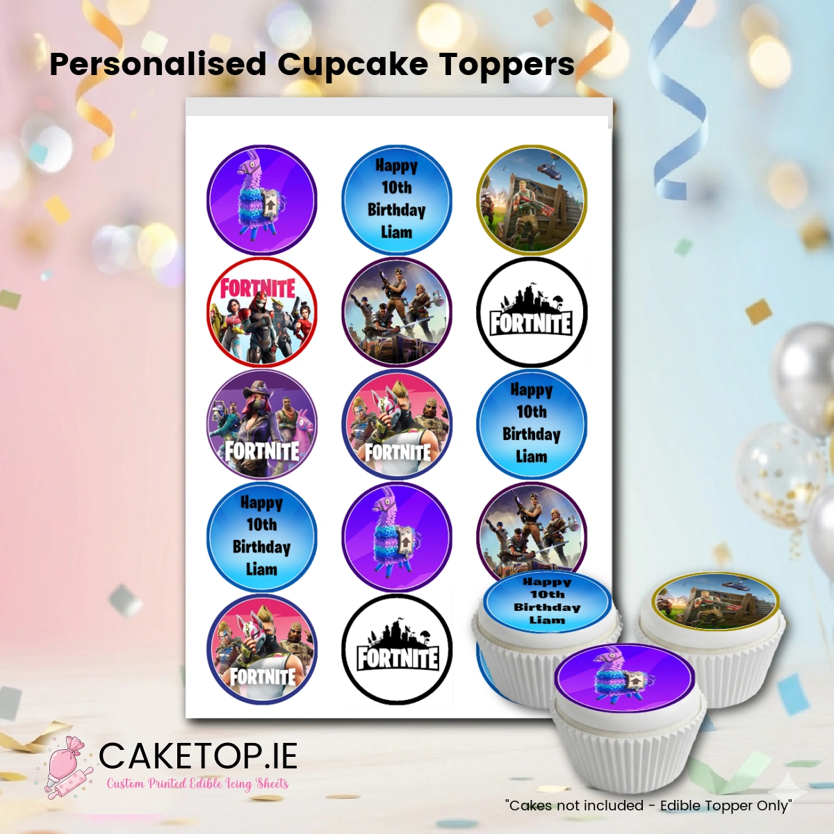 Fortnite Edible Cake Toppers Fortnite Edible Cake Toppers