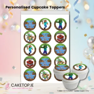 Minecraft Edible Cake Toppers