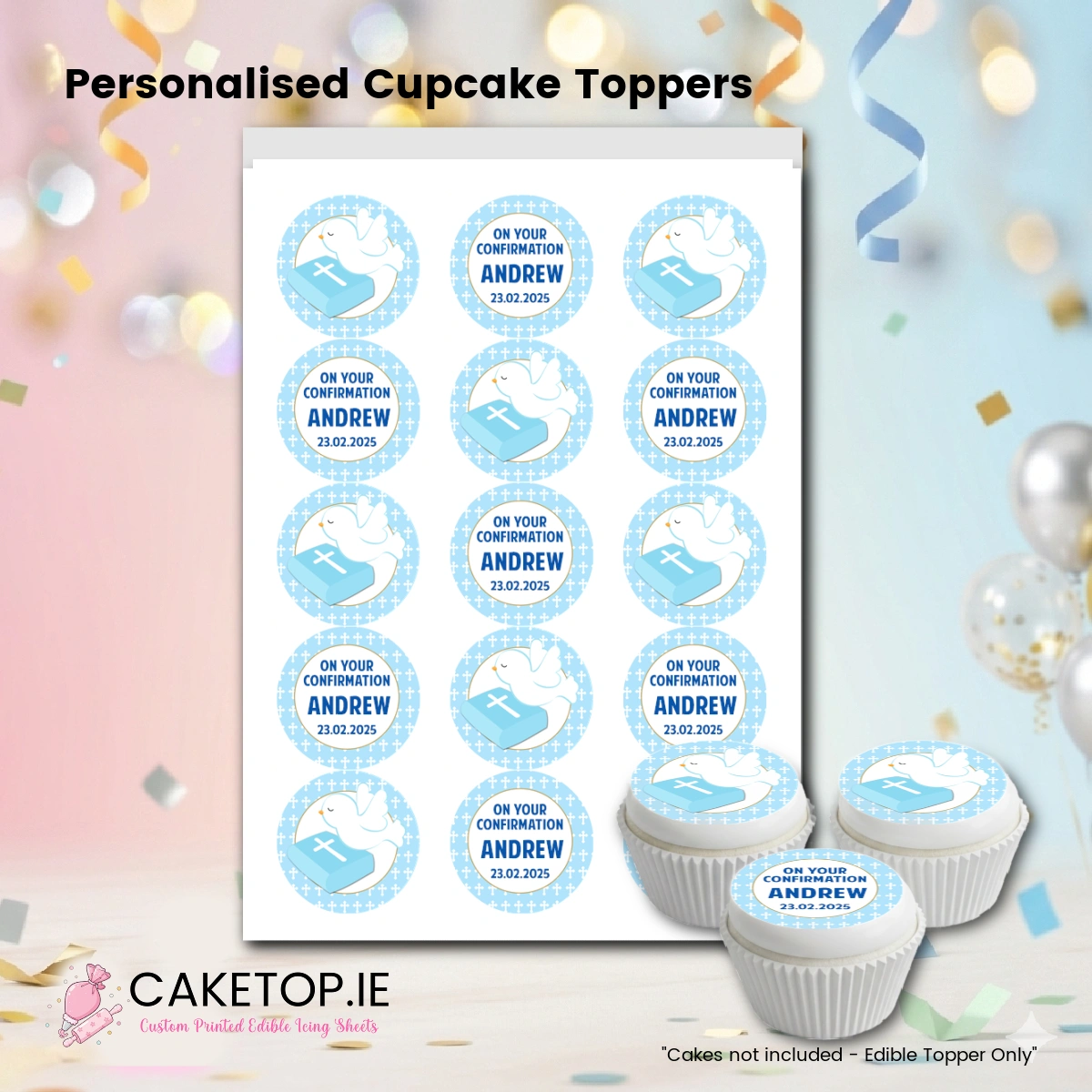 Confirmation Edible Cake Topper Confirmation Edible Cake Topper