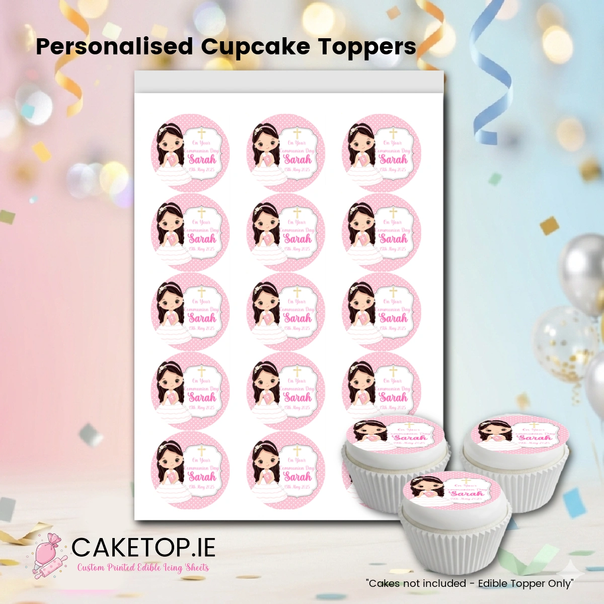 Communion Edible Cake Toppers Communion Edible Cake Toppers