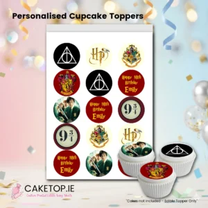 Harry Potter Edible Cupcake Toppers