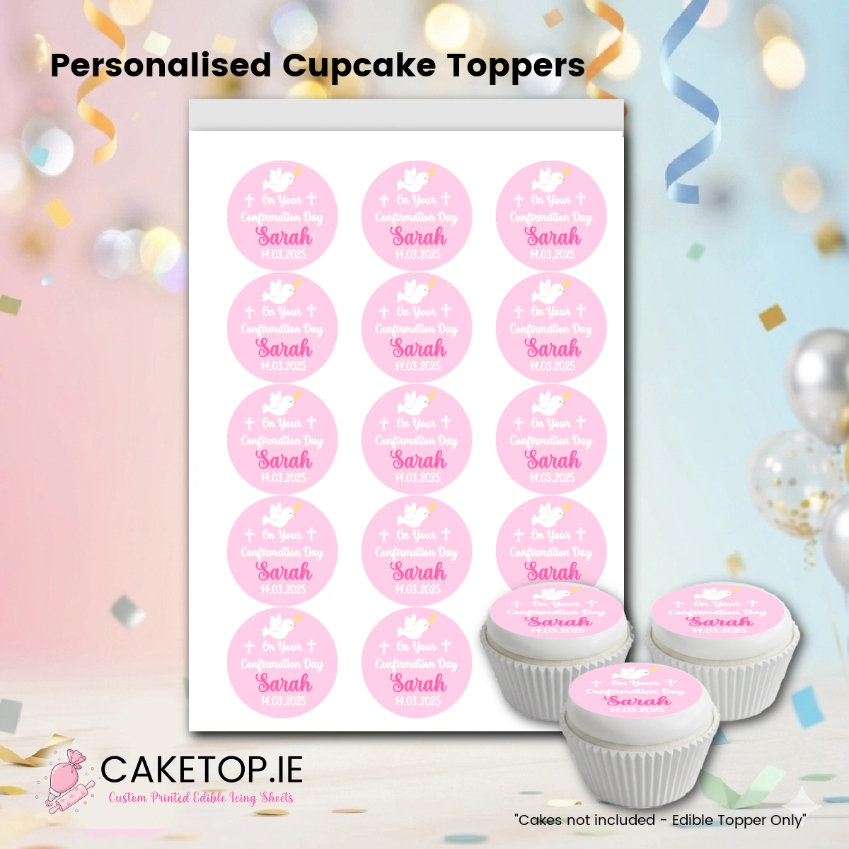 Confirmation Edible Cake Topper Confirmation Edible Cake Topper