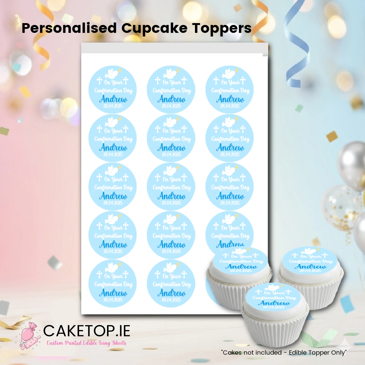 Confirmation Edible Cake Topper Confirmation Edible Cake Topper