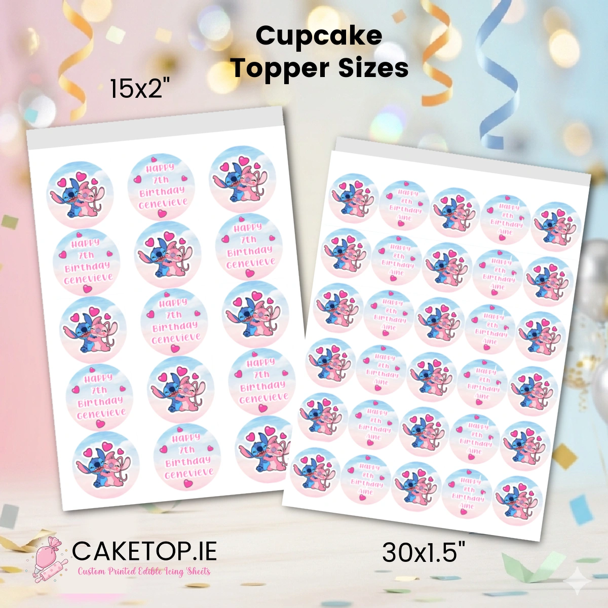 Stitch Edible Cake Topper Stitch Edible Cake Topper