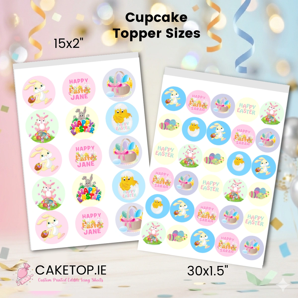 Easter Edible Cake Topper Easter Edible Cake Topper