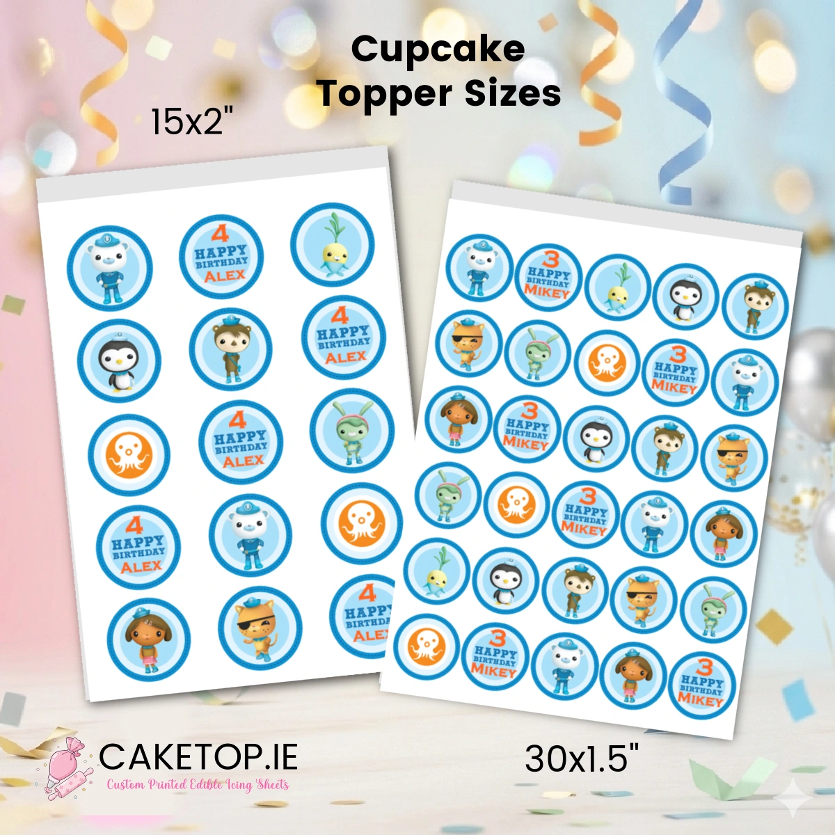 Octonauts Edible Cake Topper Octonauts Edible Cake Topper