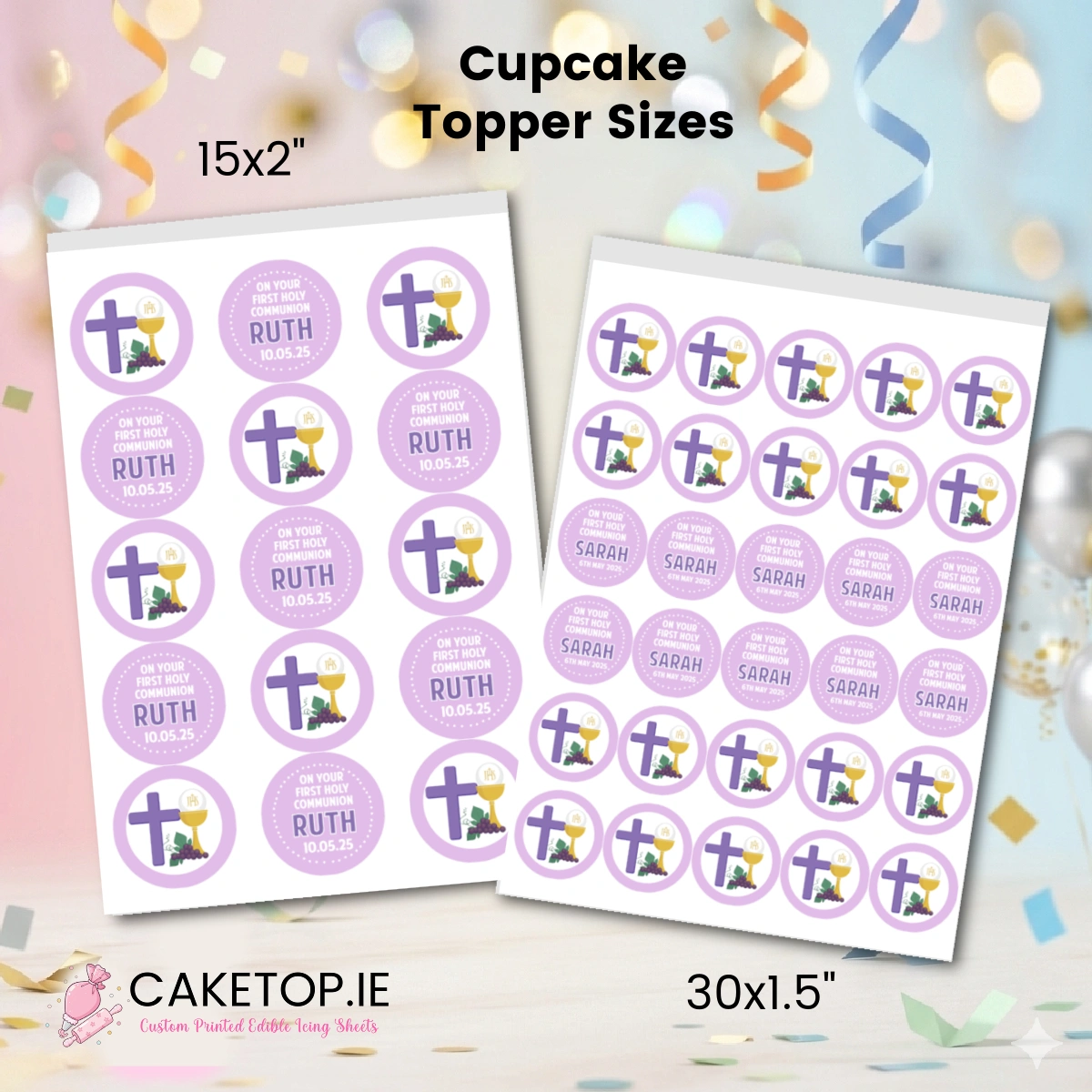 Communion Edible Cake Toppers Communion Edible Cake Toppers