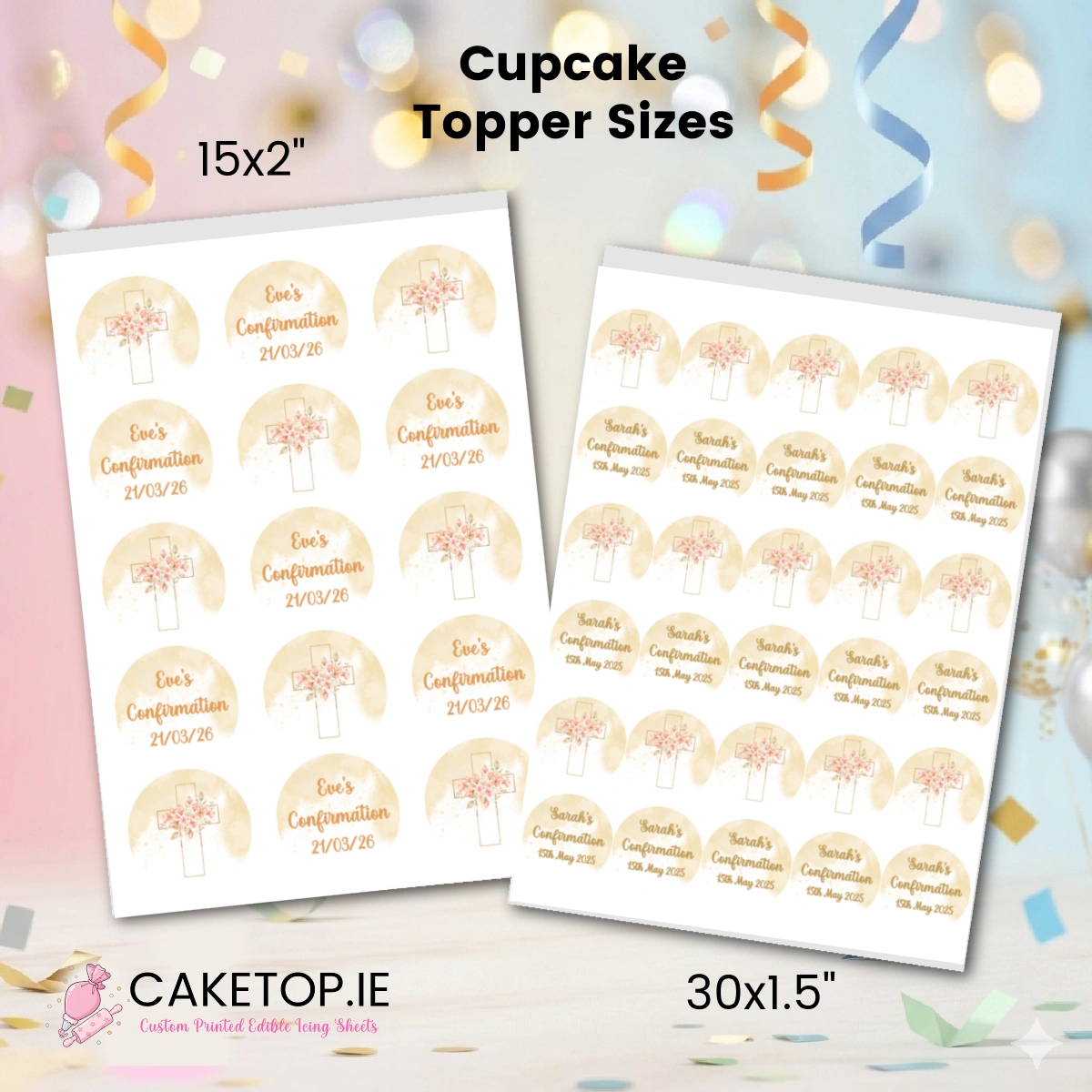 Confirmation Edible Cake Topper Confirmation Edible Cake Topper