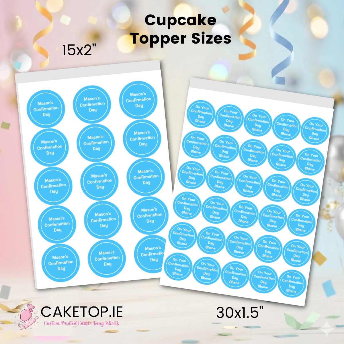 Confirmation Edible Cake Topper Confirmation Edible Cake Topper