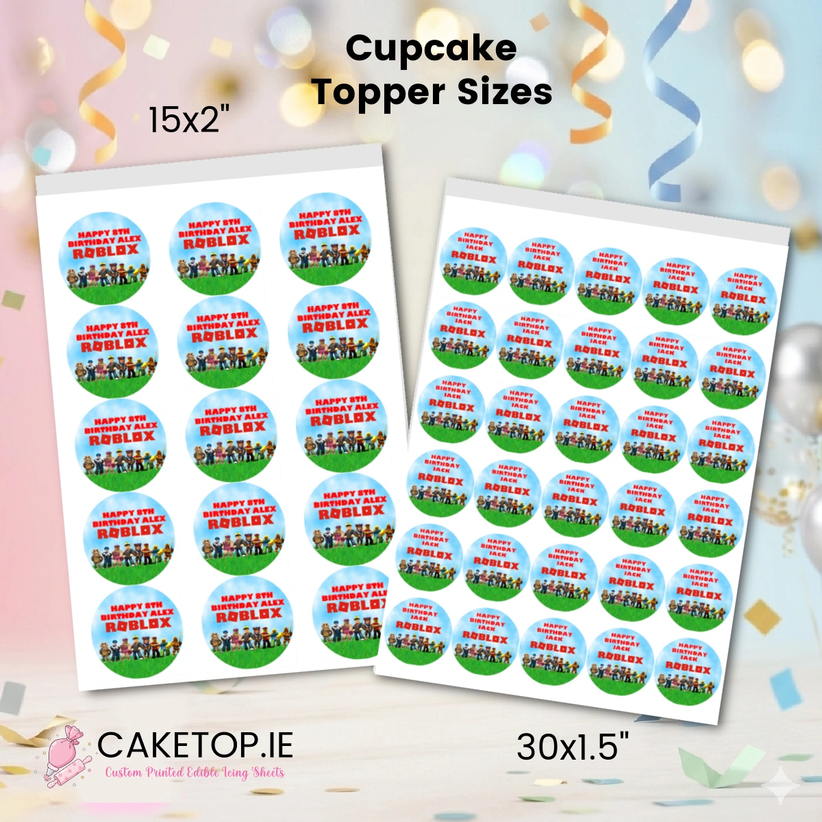 Roblox Edible Cake Topper Roblox Edible Cake Topper