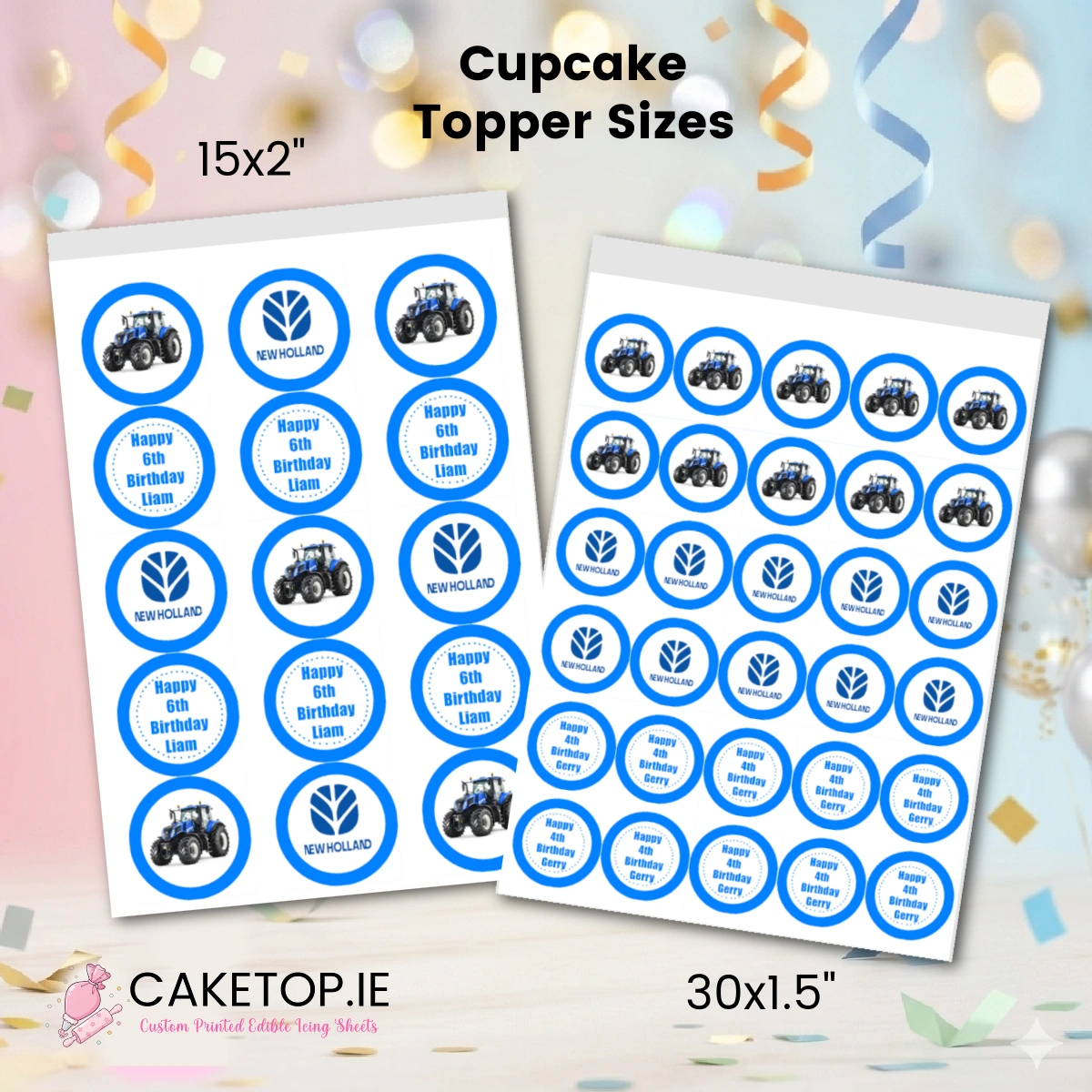 Tractor Edible Cake Topper Tractor Edible Cake Topper