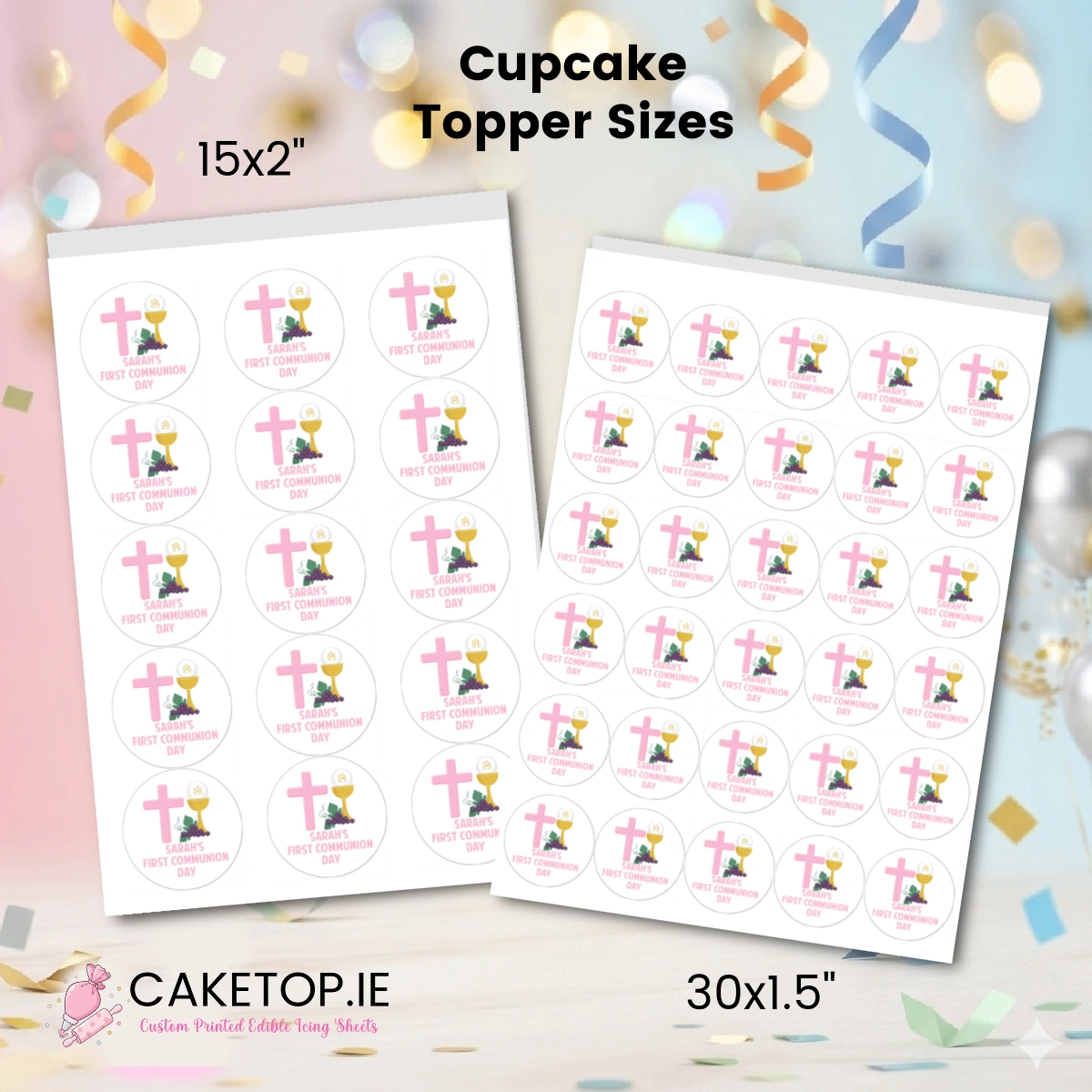 Communion Edible Cake Toppers Communion Edible Cake Toppers