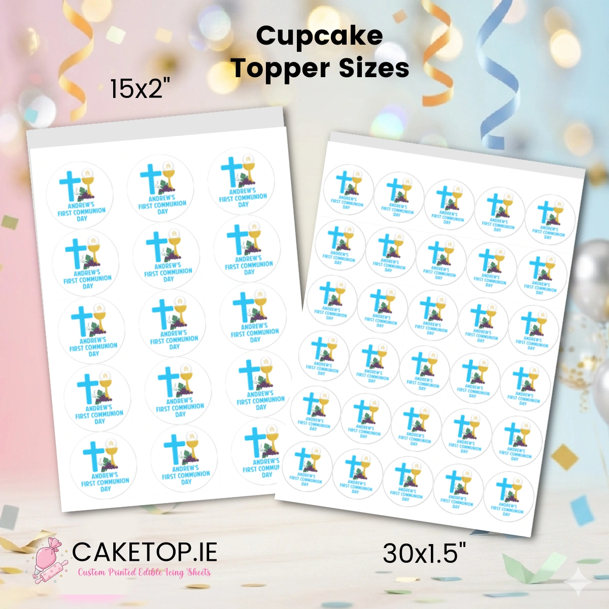 Communion Edible Cake Toppers Communion Edible Cake Toppers