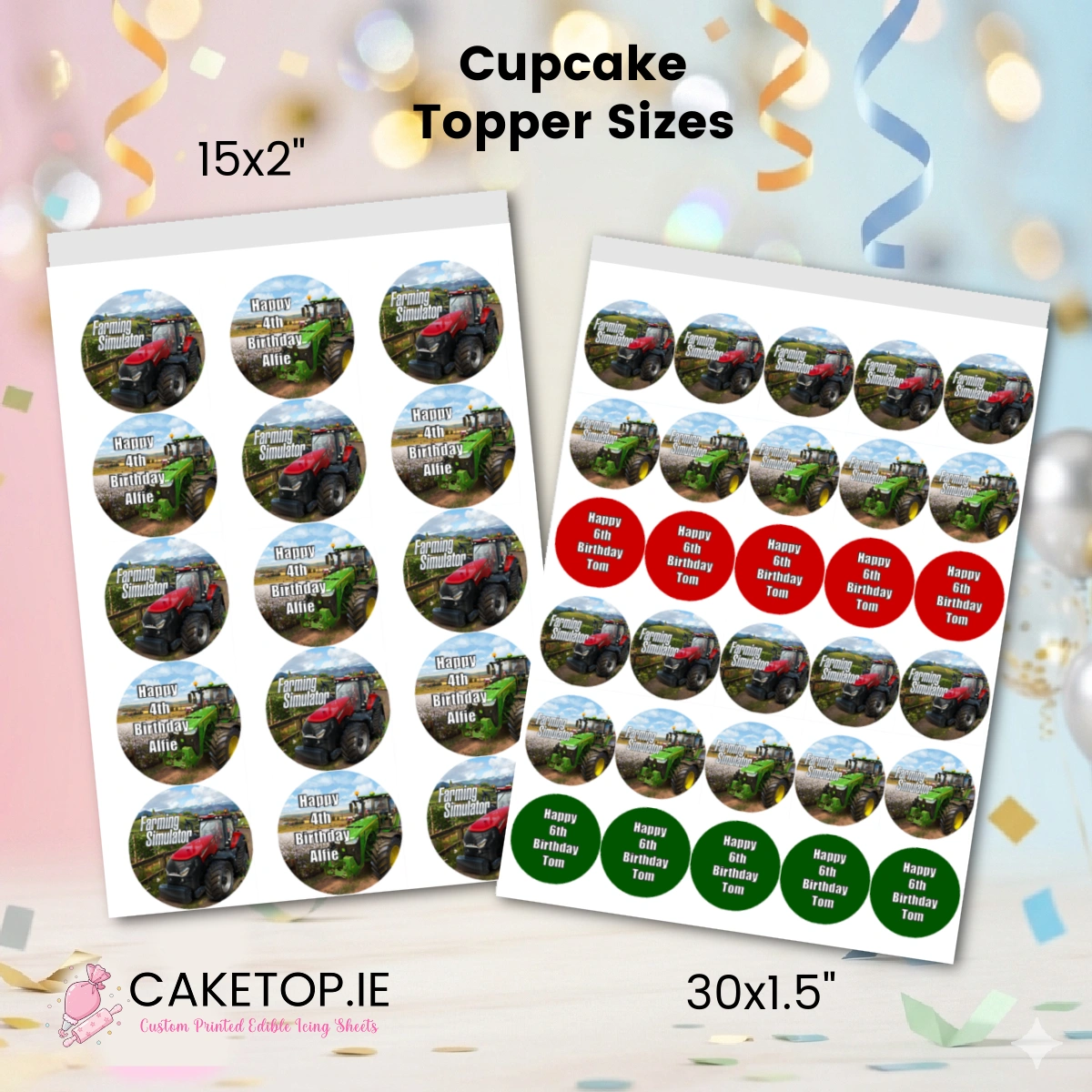 Farm Sim Edible Cake Topper Farm Sim Edible Cake Topper