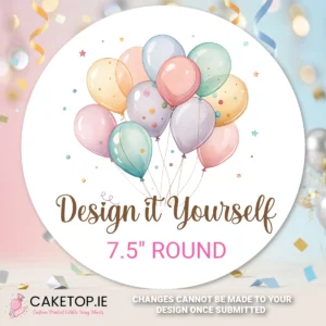 design it yourself | 7.5in round