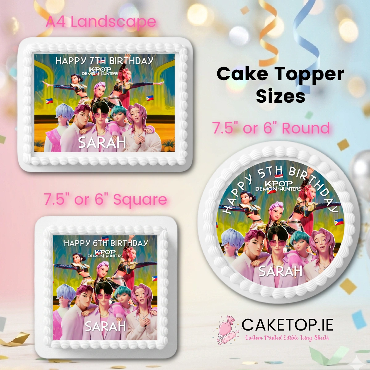 KPOP Edible Cake Topper KPOP Edible Cake Topper