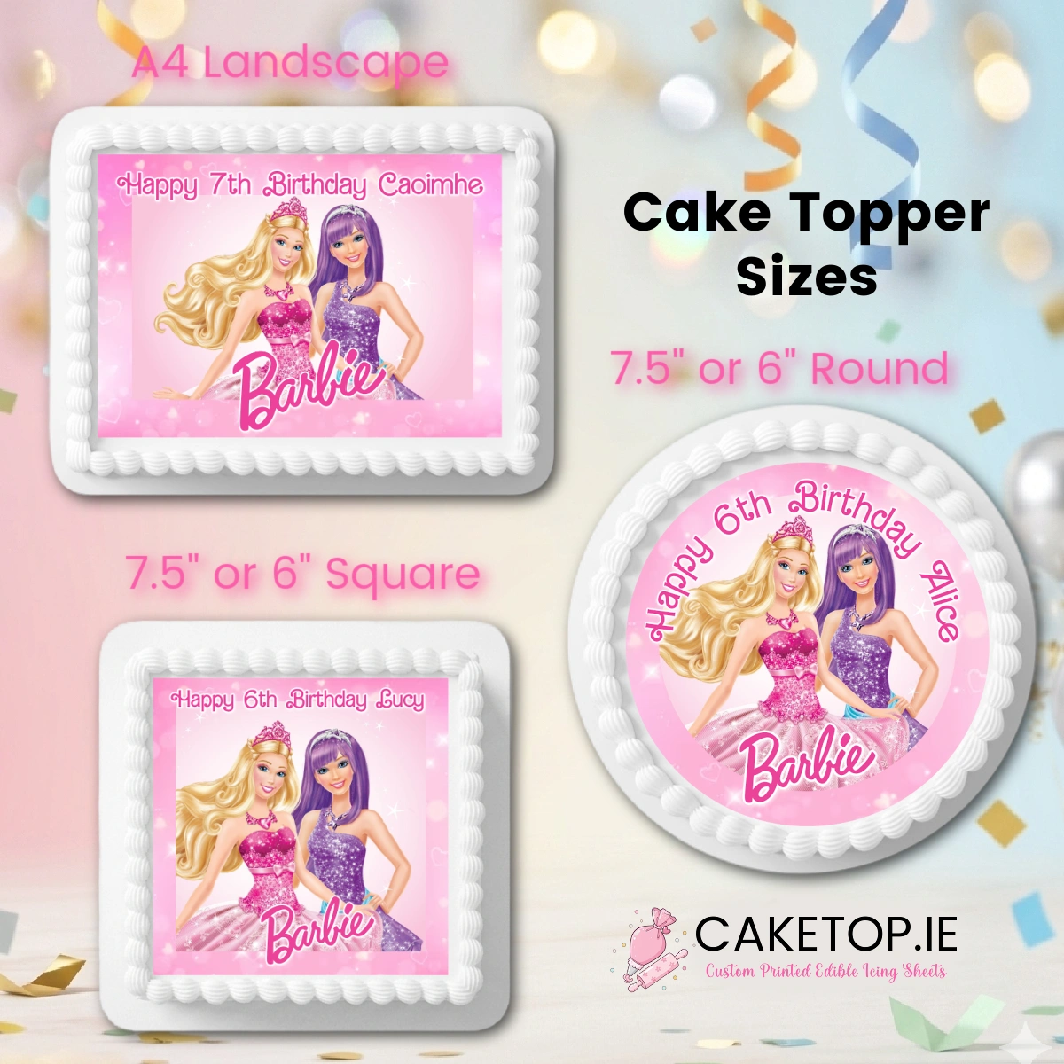 Barbie Edible Cake Topper Barbie Edible Cake Topper