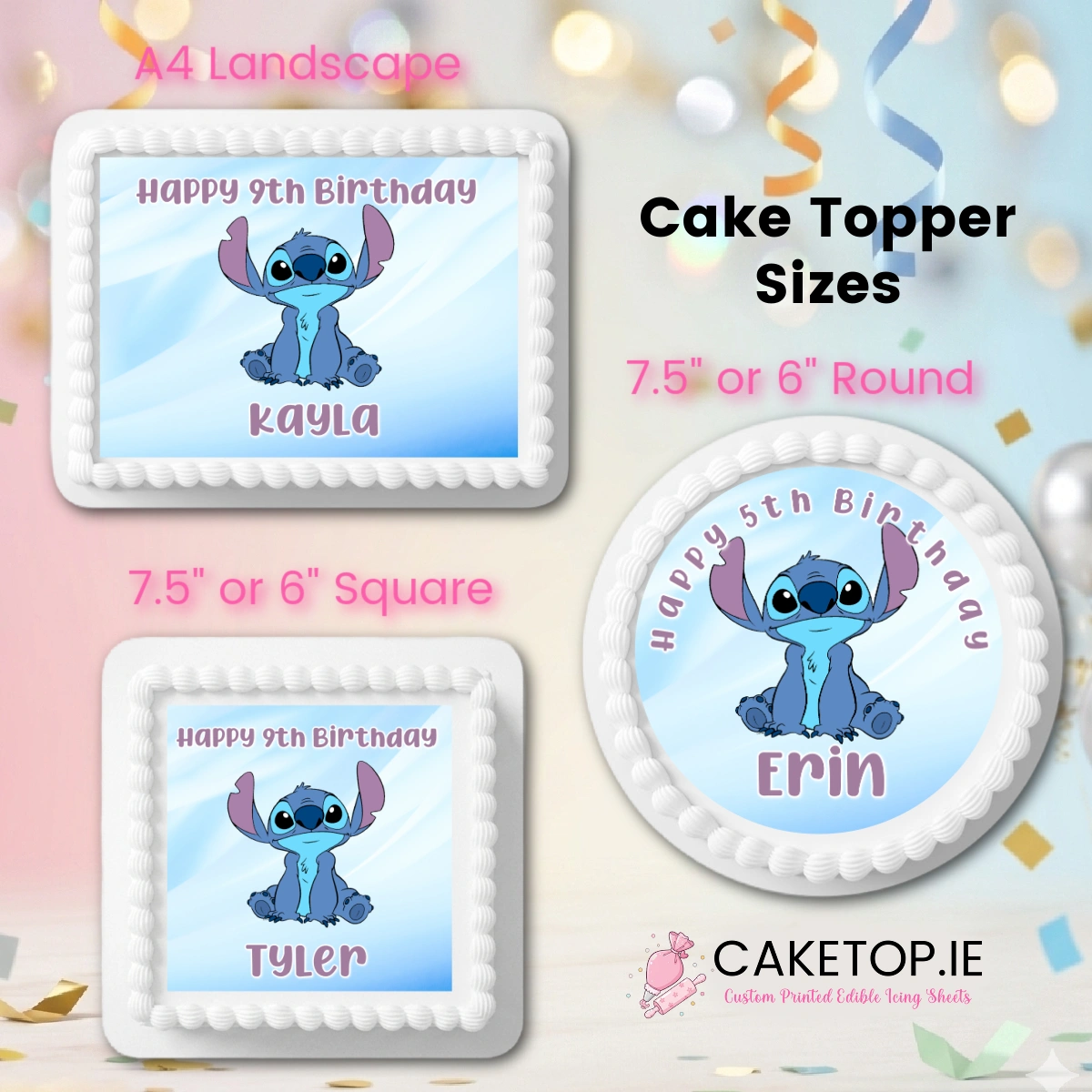 Stitch Edible Cake Topper Stitch Edible Cake Topper