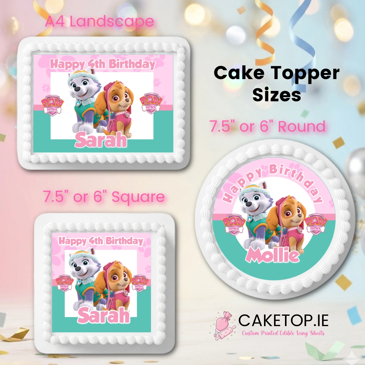 Paw Patrol Edible Cake Topper Paw Patrol Edible Cake Topper