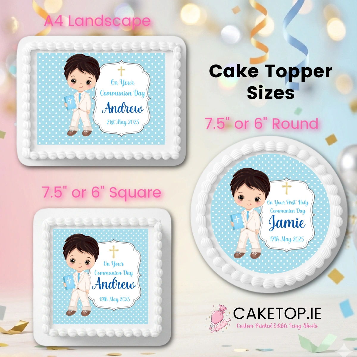 Communion Edible Cake Toppers Communion Edible Cake Toppers