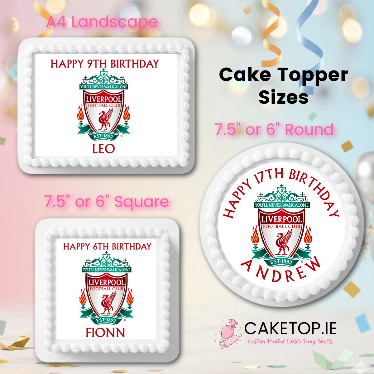 Liverpool Edible Cake Toppers Liverpool Edible Cake Toppers