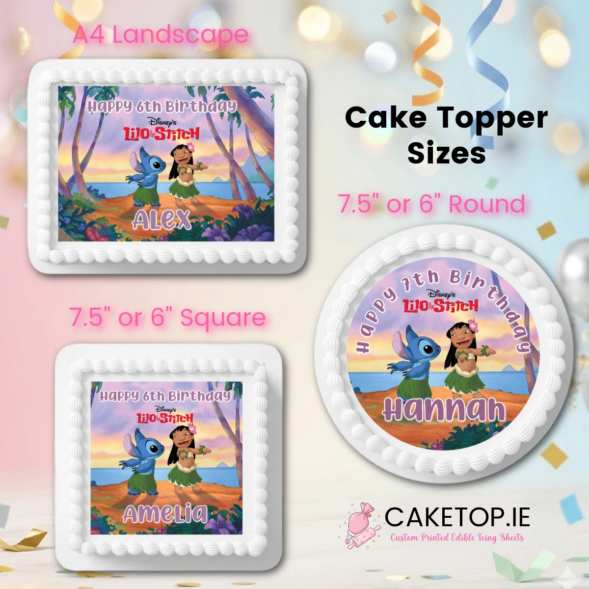 Stitch Edible Cake Topper Stitch Edible Cake Topper