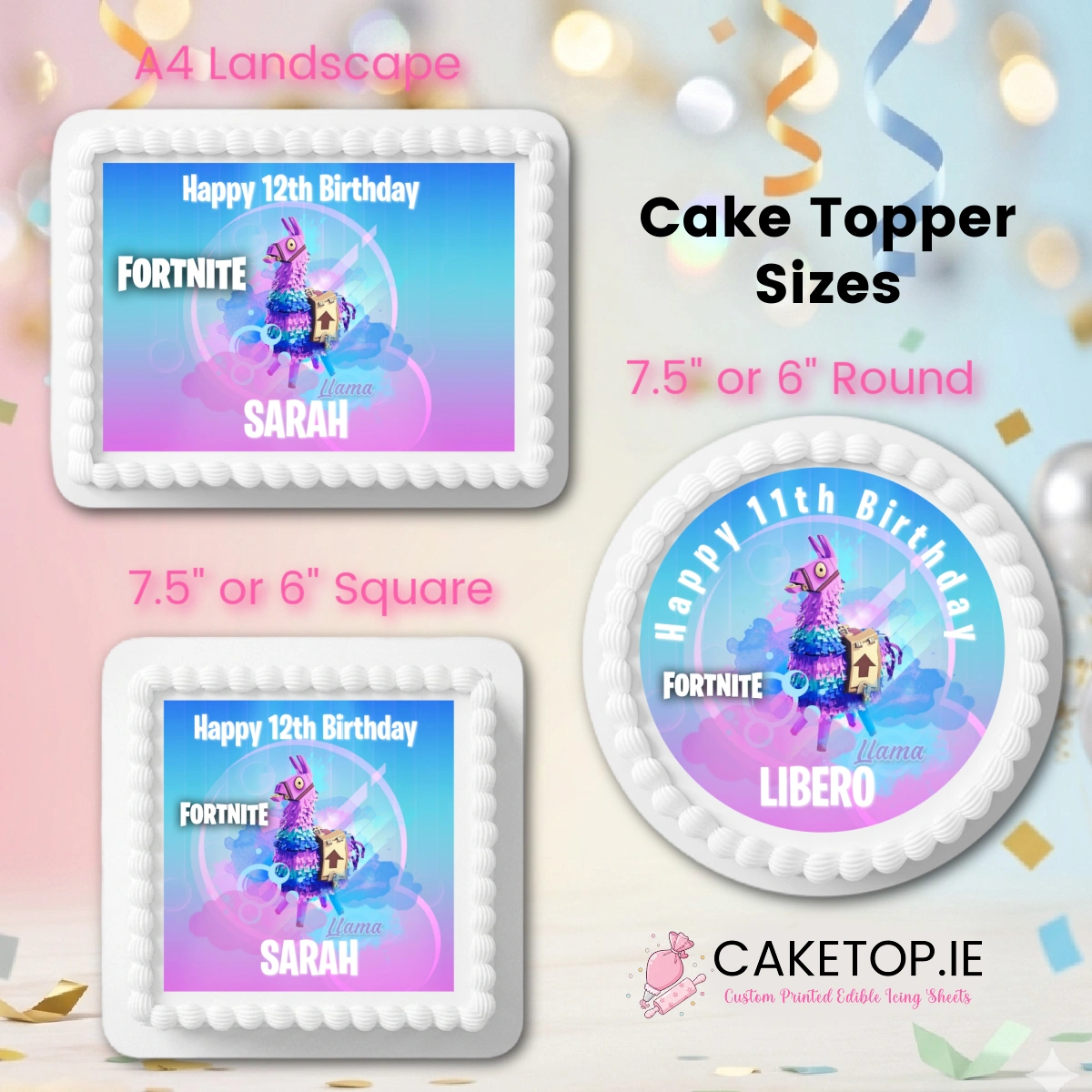 Fortnite Edible Cake Toppers Fortnite Edible Cake Toppers