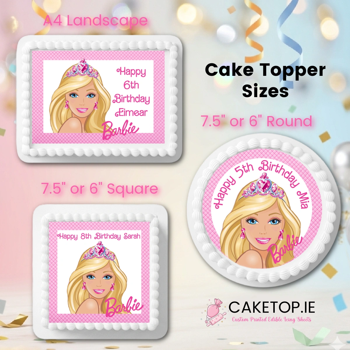 Barbie Edible Cake Topper Barbie Edible Cake Topper
