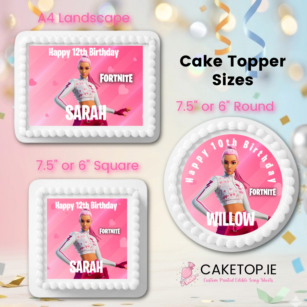 Fortnite Edible Cake Toppers Fortnite Edible Cake Toppers