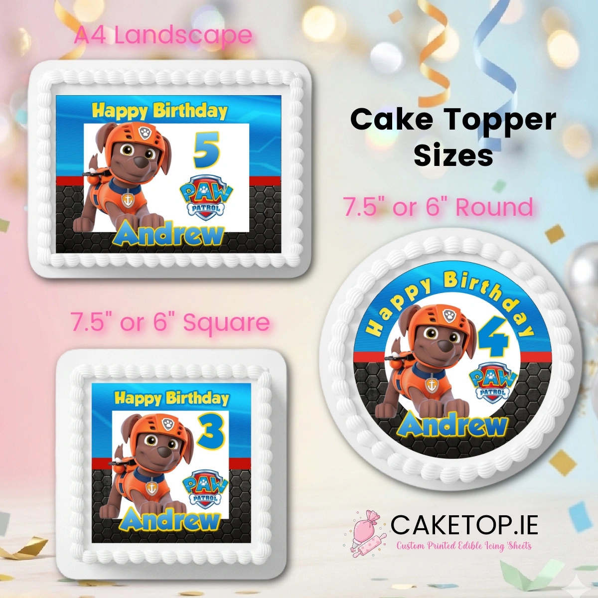 Paw Patrol Edible Cake Topper Paw Patrol Edible Cake Topper