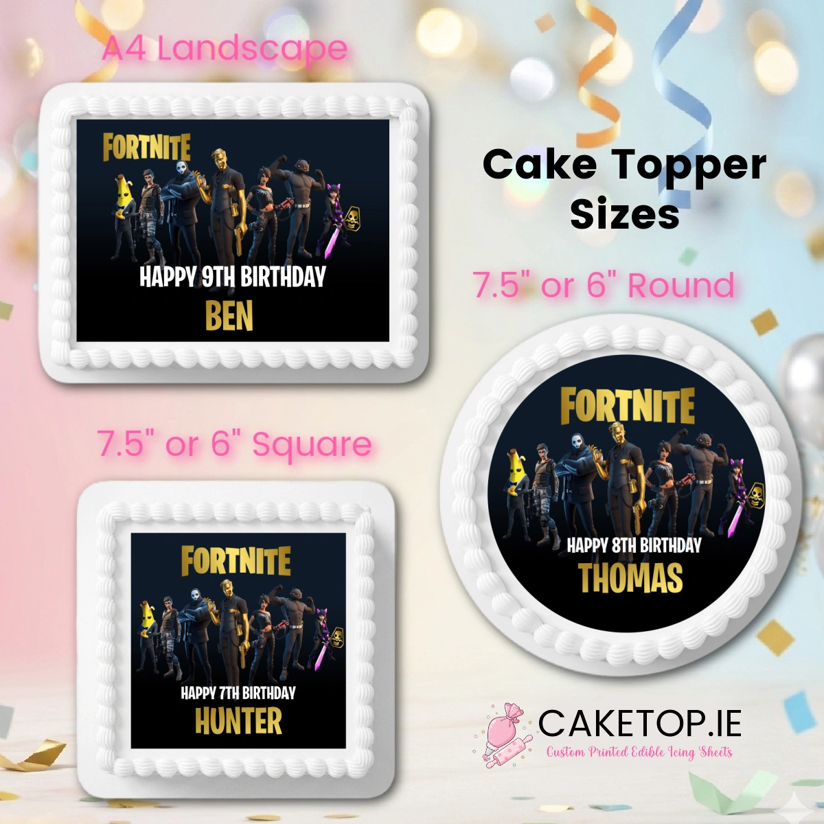 Fortnite Edible Cake Toppers Fortnite Edible Cake Toppers